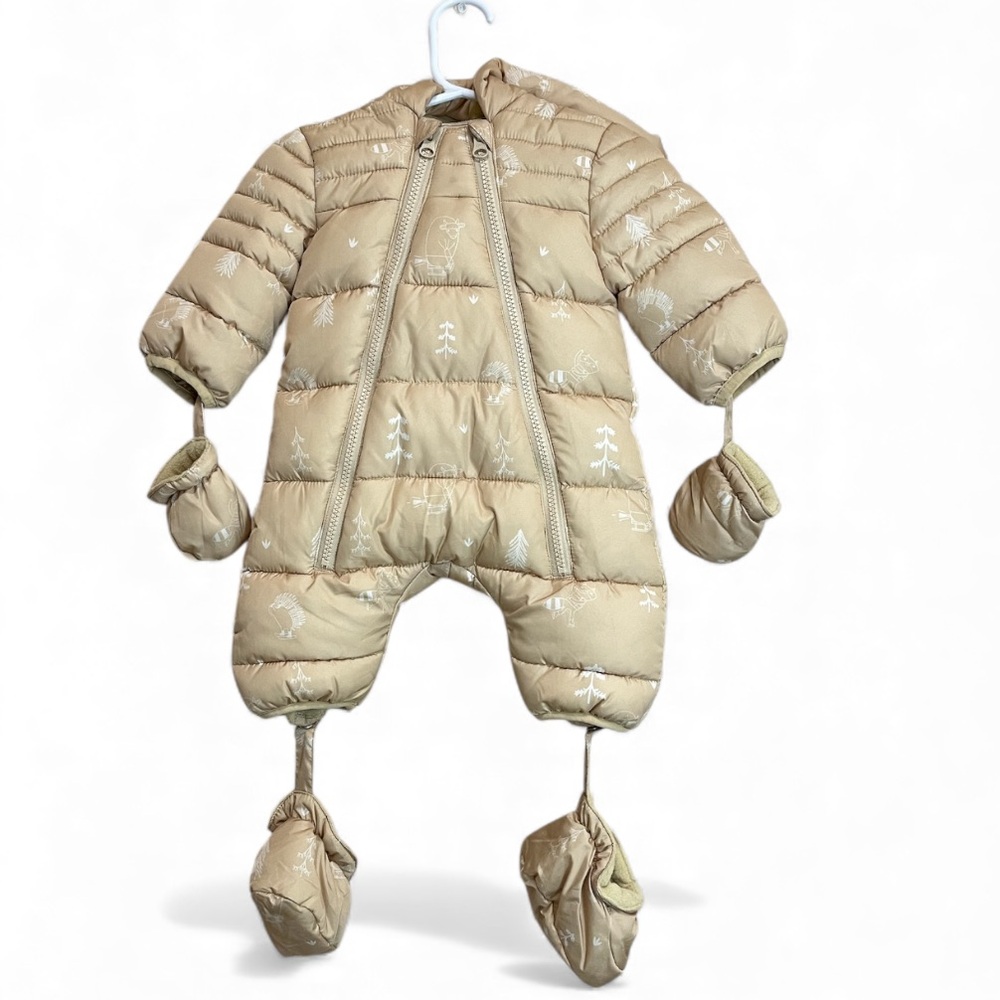 Rise Little Earthling 0-6 Month Baby Snowsuit - Mitts and Booties